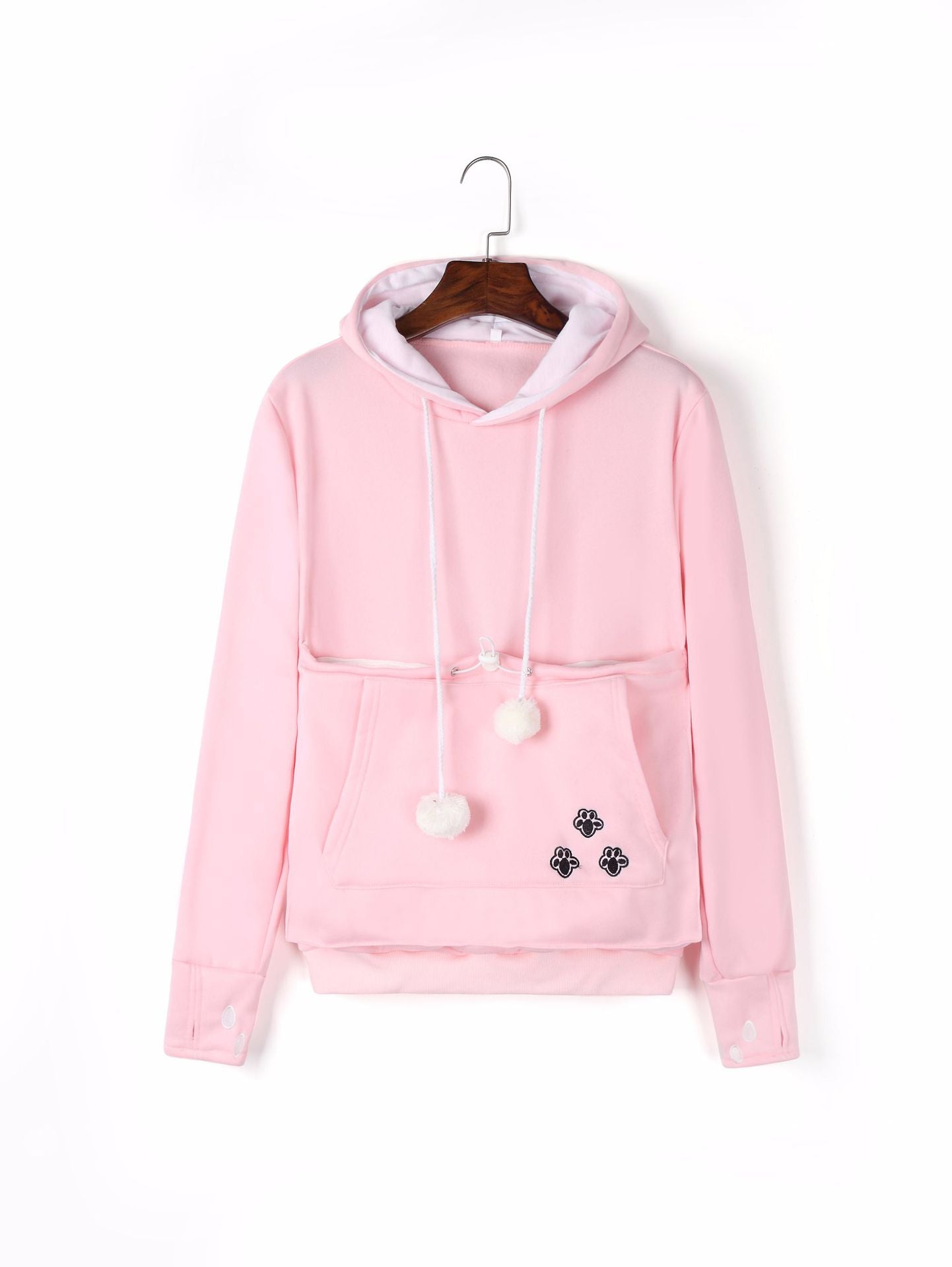 Cute Cat Hoodies | Pet Pocket Pullovers for Winter Women