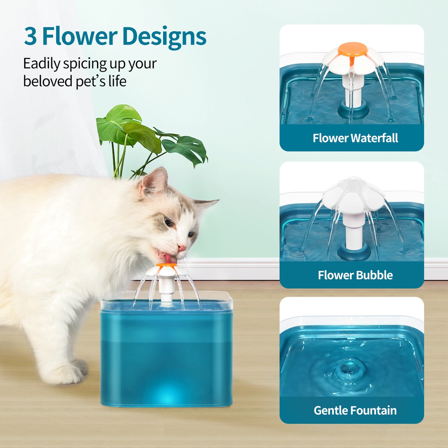 Image of an Automatic Circulating Cat Pet Water Dispenser, providing continuous hydration for cats