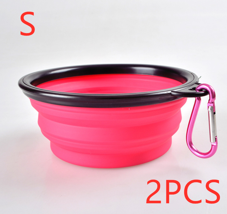 Folded Silicone Pet Dog Bowl