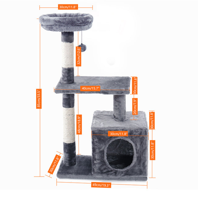 Pet Cat Toy Condo Cat Climbing Tower Multi-layer