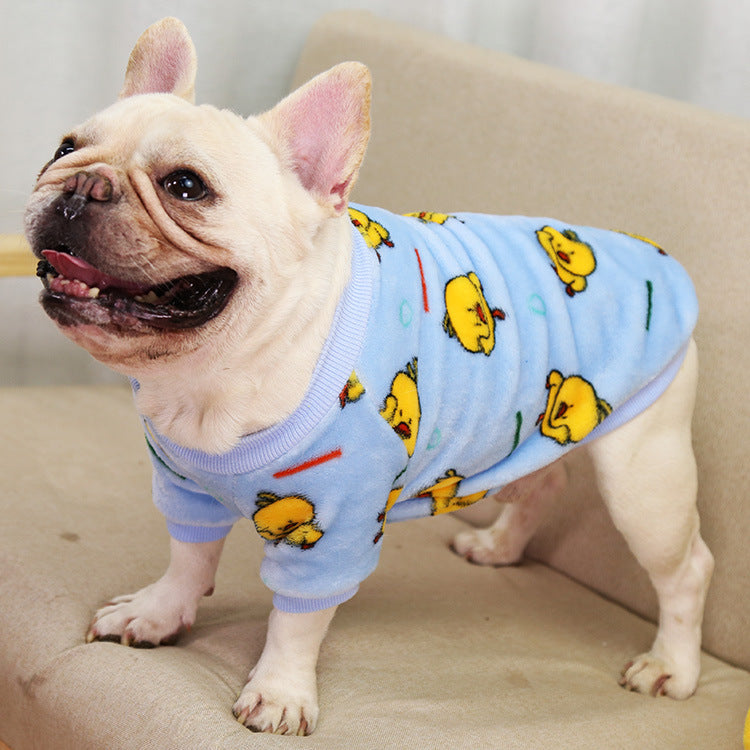 Puppy Autumn And Winter Warm Pajamas Jacket Pet Supplies