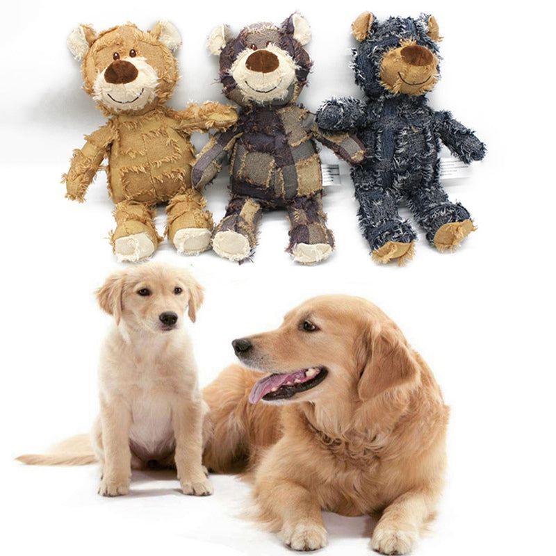 Bite-Resistant Bear Pet Toy | Cute Squeak Toy for Pets