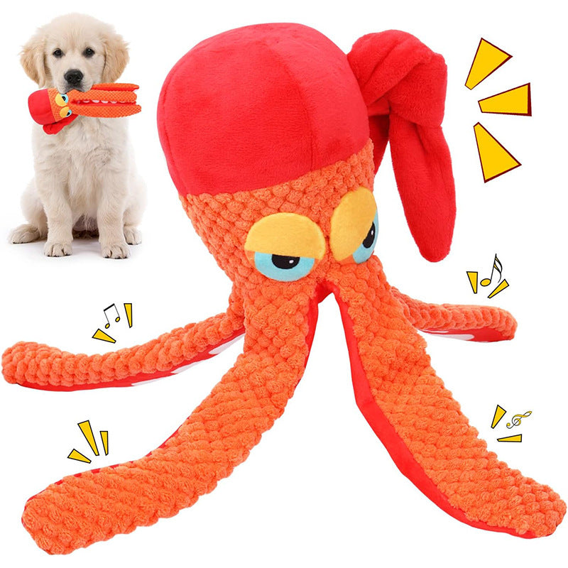 Pet Plush Toy Octopus Dog Puzzle