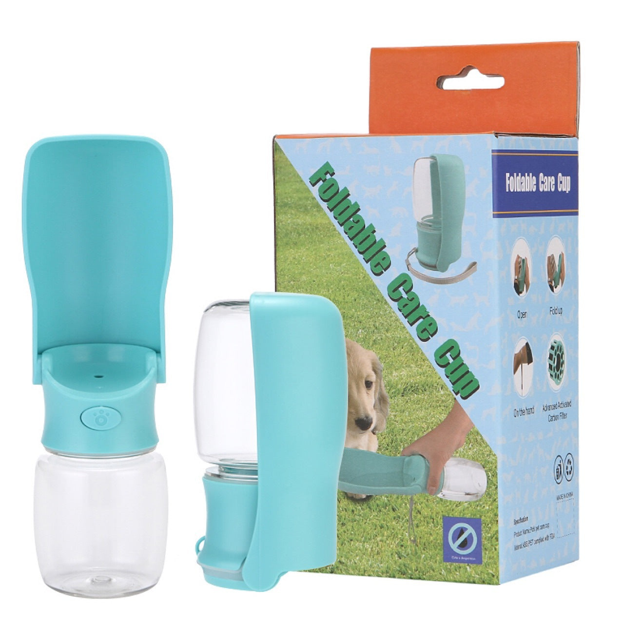 Foldable Dog Water Bottle | Portable Pet Dispenser