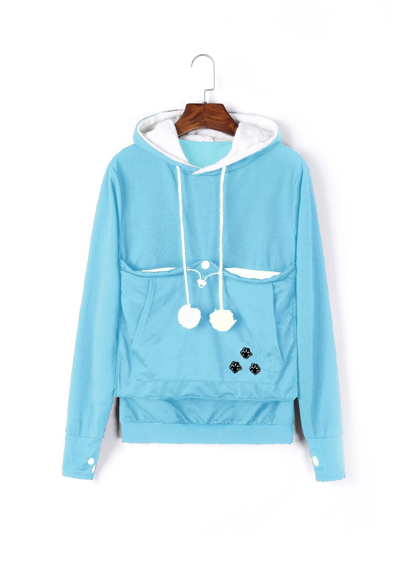 Cute Cat Hoodies | Pet Pocket Pullovers for Winter Women