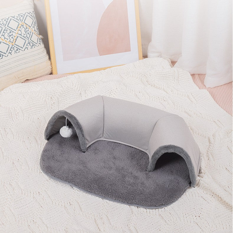 Autumn And Winter Cat Nest Cat Tunnel Plush