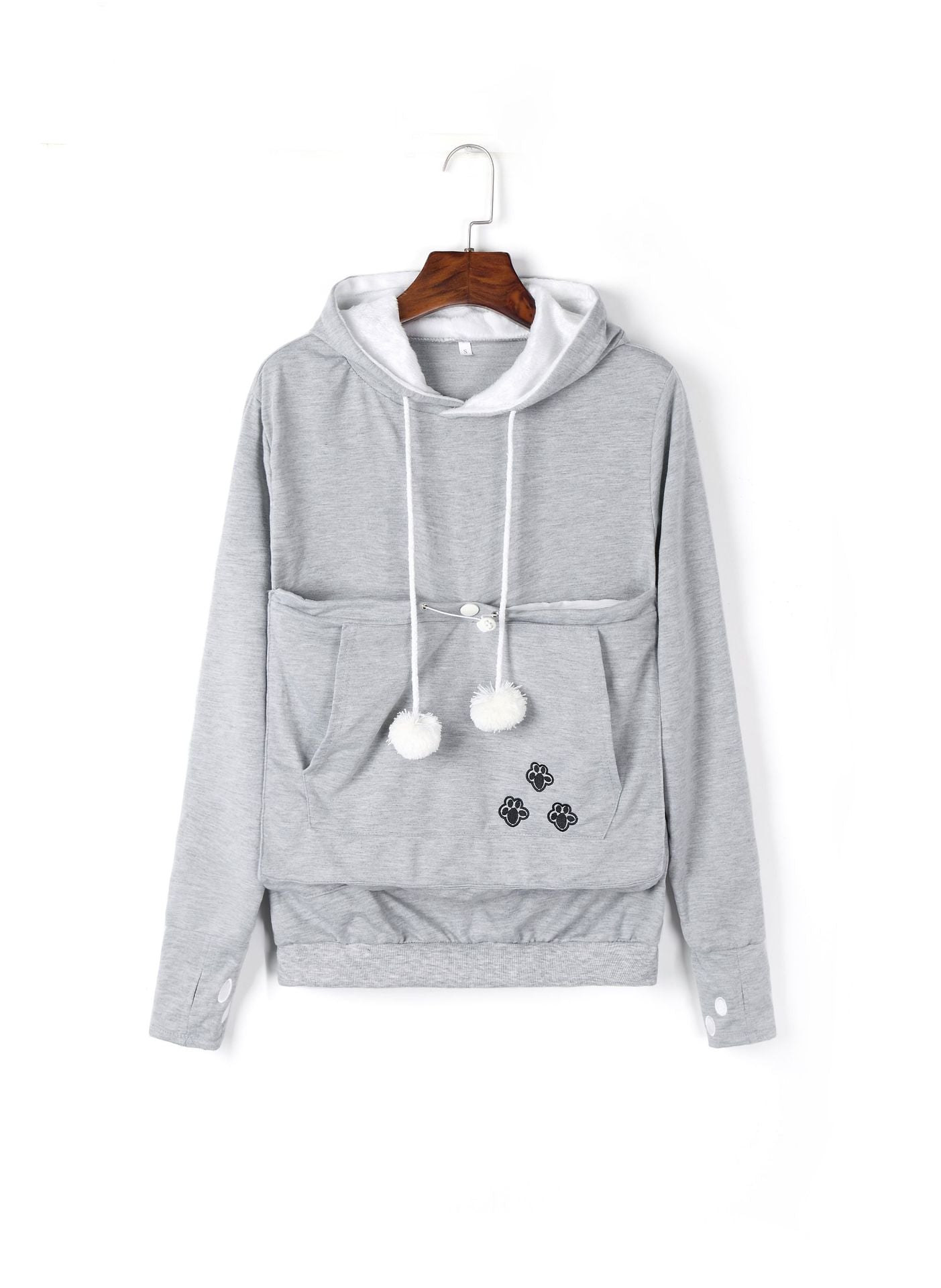 Cute Cat Hoodies | Pet Pocket Pullovers for Winter Women