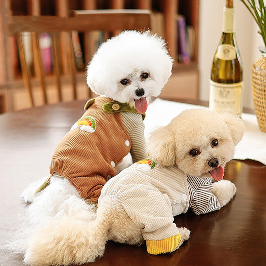 Fashion Velvet Carrying Pet Clothing