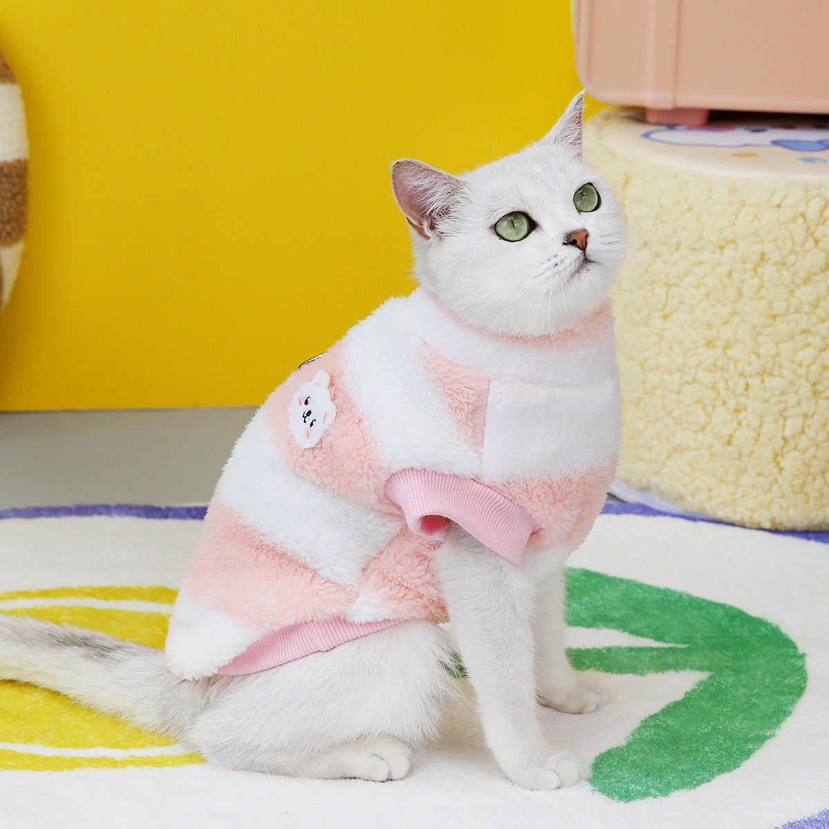 Pet Cat Clothes Fleece Sweatshirt