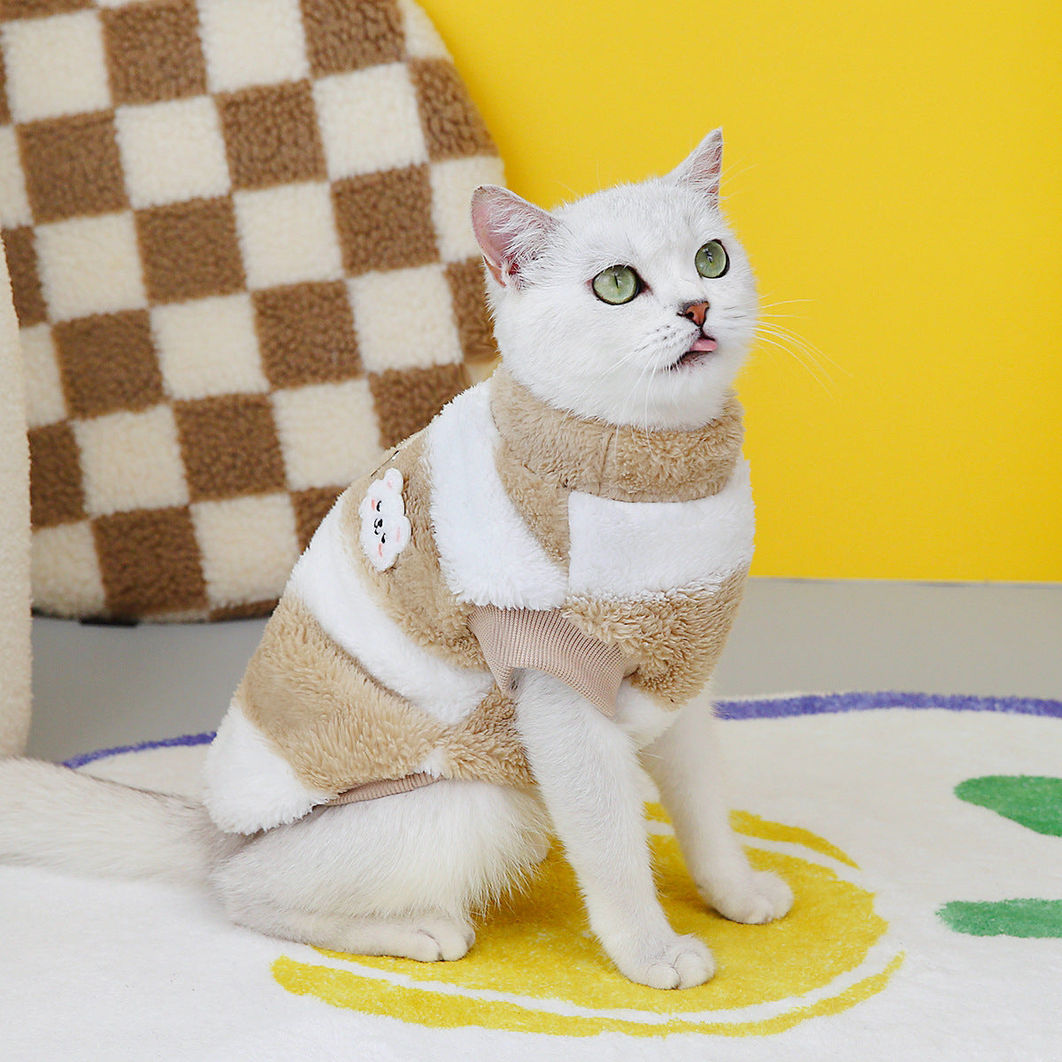 Pet Cat Clothes Fleece Sweatshirt