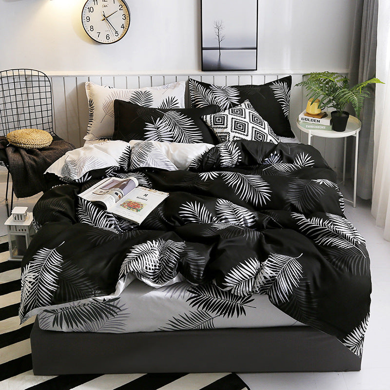 Printed Four-piece Eyelashes Foreign Trade Size Bedding Products