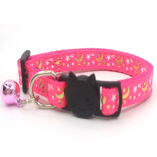 New Product Pet Collar Luminous Print Cat Strap