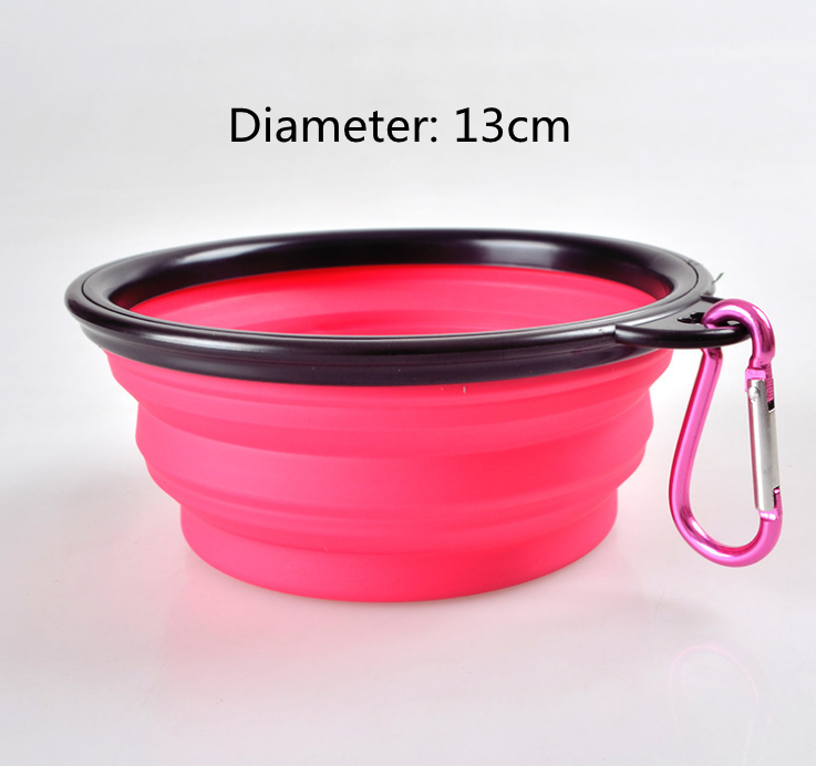 Folded Silicone Pet Dog Bowl