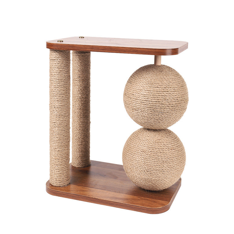 Simple Small Wooden Vertical Scratching Post