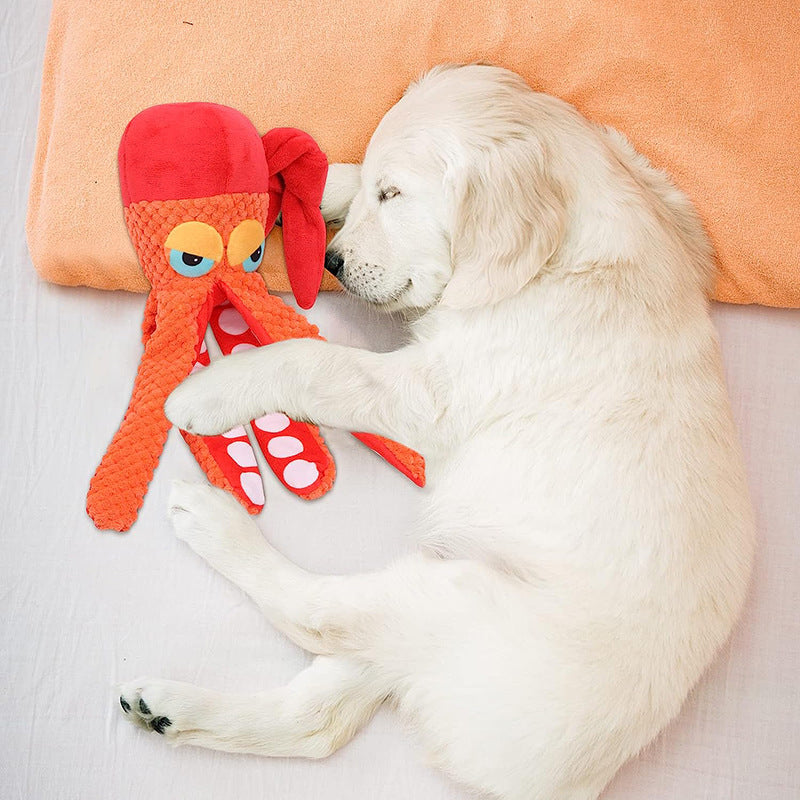 Pet Plush Toy Octopus Dog Puzzle