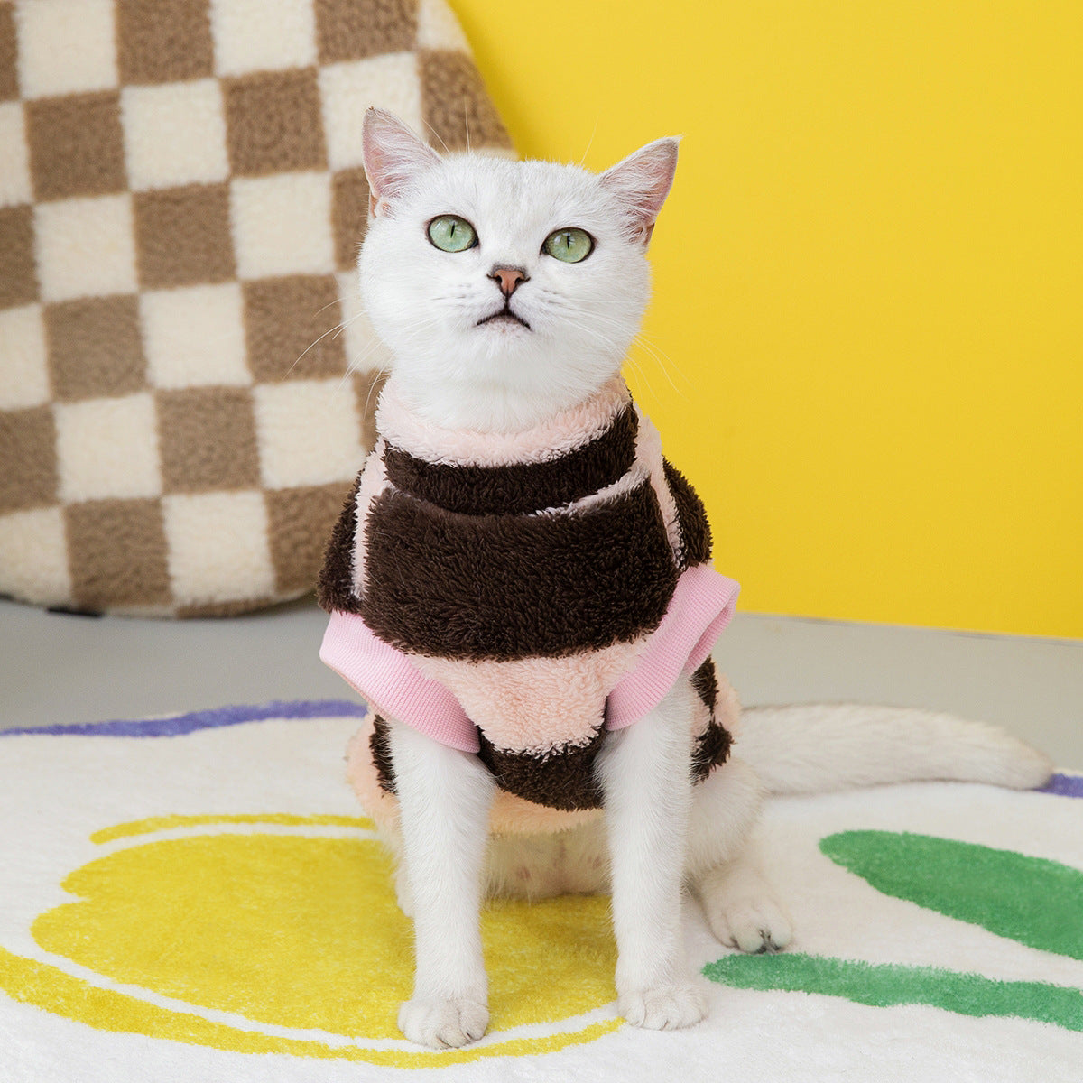 Pet Cat Clothes Fleece Sweatshirt